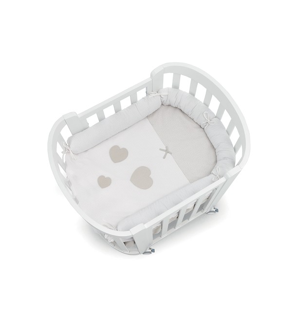 Culla/lettino Erbesi Sweet (Con Rivestimento Culla e Piumone Lettino)