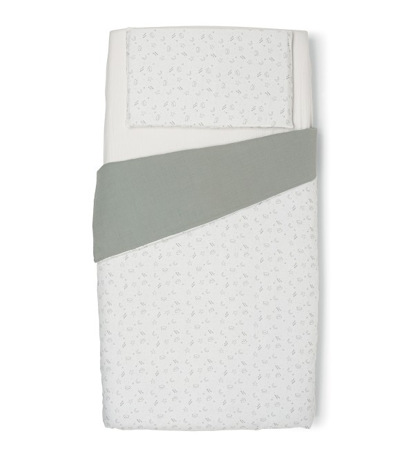  Culla/Lettino Foppapedretti Mammamia Evo + 2 Materassi e Set Piumone 