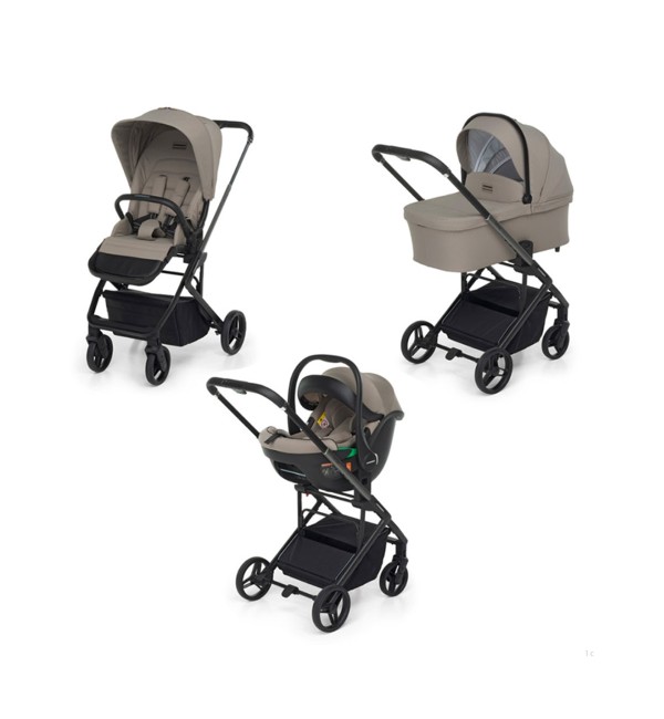 Trio Tic Toc con Passeggino, Navicella e Seggiolino Auto i-Size 40-87cm - Foppapedretti