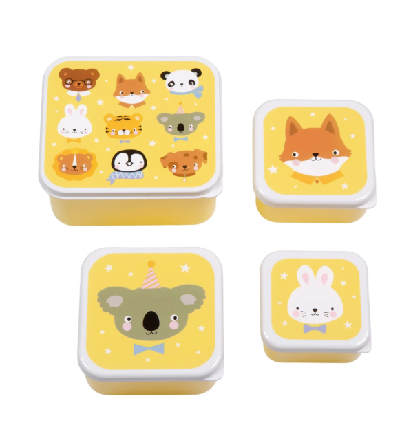 Lunch & Snack Box Set - Animal Friends