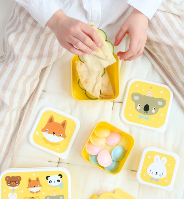 Lunch & Snack Box Set - Animal Friends