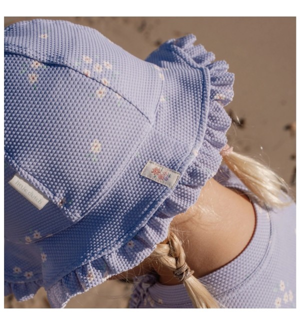 Gorra de sol Purple Dreamy Stripes - Little Dutch