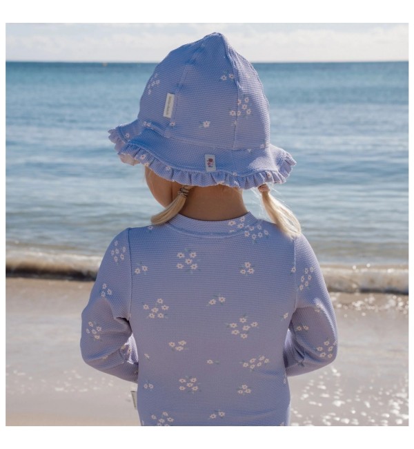 Gorra de sol Purple Dreamy Stripes - Little Dutch