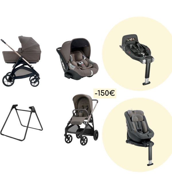 Promozione System Quattro Inglesina Aptica con Darwin Recline Evo 2026 + Base girevole Darwin 360° e Darwin Next Stage
