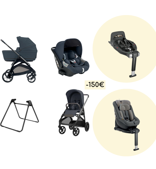 Promozione System Quattro Inglesina Aptica con Darwin Recline Evo 2026 + Base girevole Darwin 360° e Darwin Next Stage