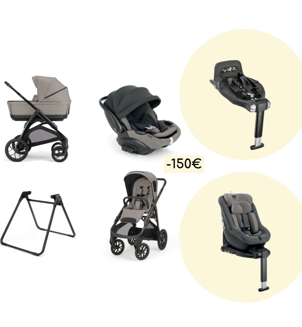 Promozione System Quattro Inglesina Aptica XT con Darwin Recline 2026 + Base girevole Darwin 360° e Darwin Next Stage