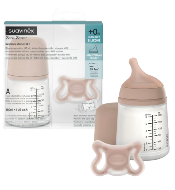 Kit Zero Starter Set Biberon 180ml più Succhietto 
