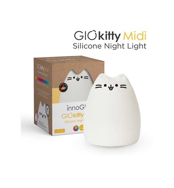 InnoGio Giokitty Midi Lampada Notturna In Silicone