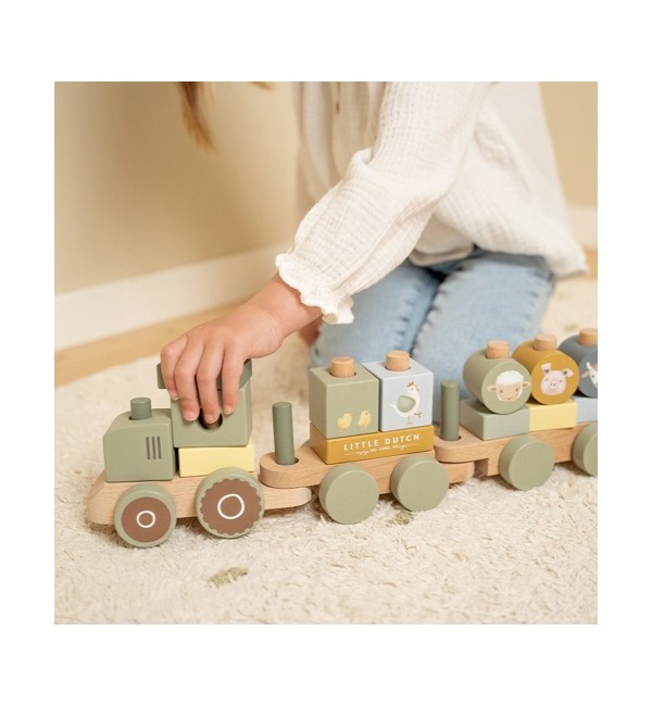 Tracteur en bois Little Dutch Little Farm