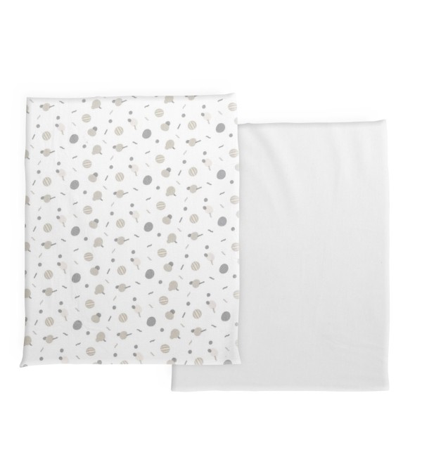 Eckbettlaken-Set aus Baumwolle für Next2Me Forever, 2-teilig Chicco