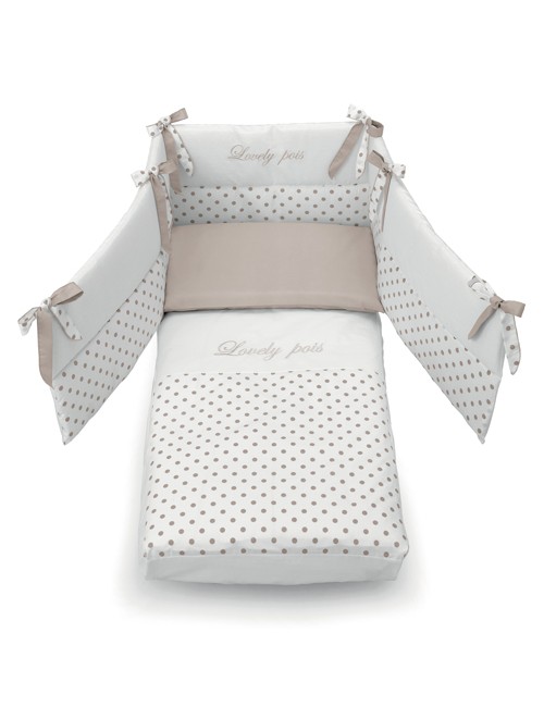 Lettino Azzurra Design Contact con materasso + set piumone