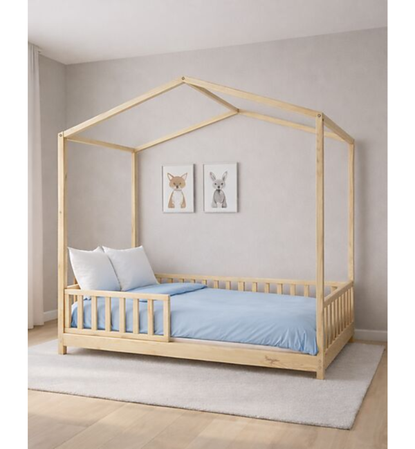 Montessori Evi Evolutionäres 4-in-1-Bett, 140 x 70 cm, umwandelbar zum Sofa