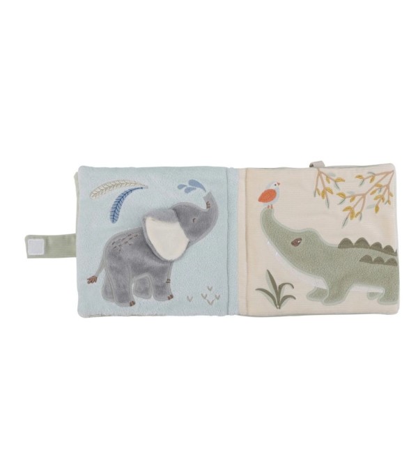  Libro Morbido Safari Friends - Little Dutch