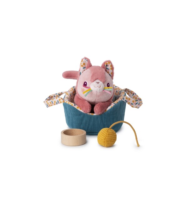 Plush Lilliputiens Jeanne Cat And Basket