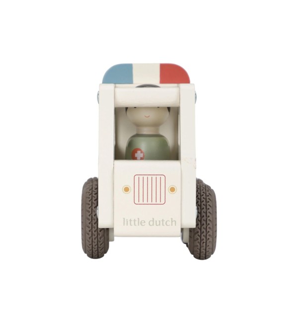 Ambulance With Wooden Character Little Dutch