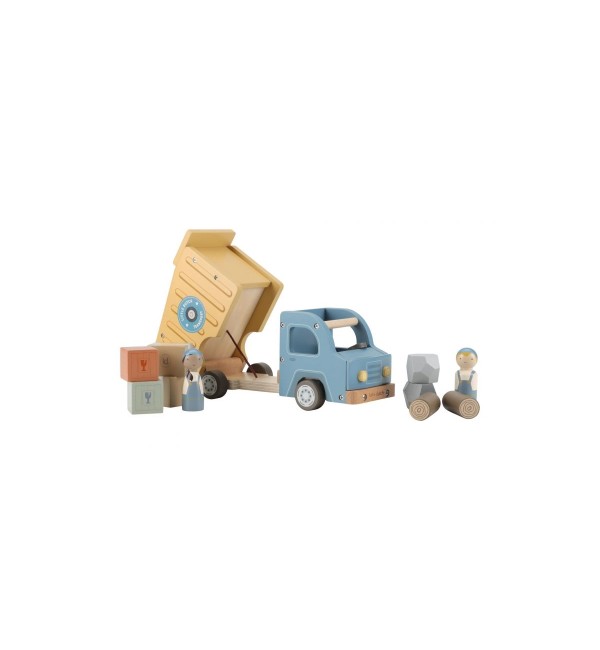 Garbage Truck With Wooden Characters Little Dutch