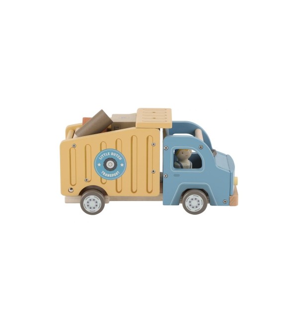 Garbage Truck With Wooden Characters Little Dutch