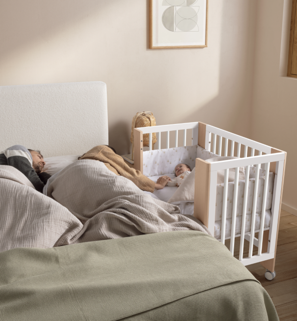 Culla Mini Converbaby Micuna con Materasso e Completo Piumone  90x50 cm