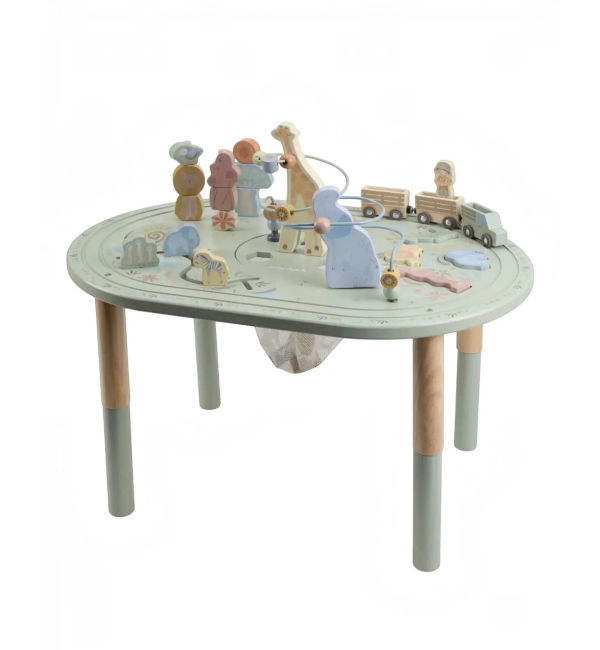 Tavolino Multiattività in Legno FSC – Little Dutch Safari Friends
