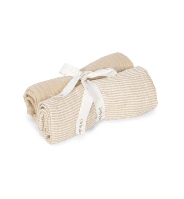 Set 2 Mussole 70x70 Cm - Little Dutch