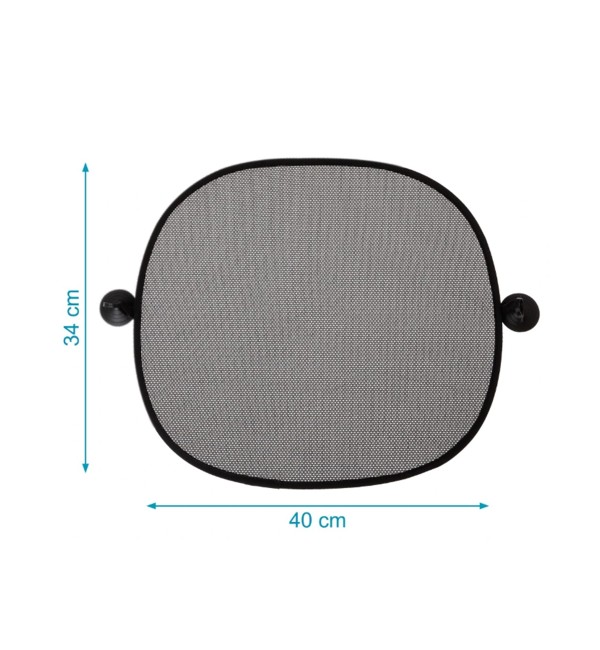 Parasole Per Auto Nero 2 Pezzi - Kiokids