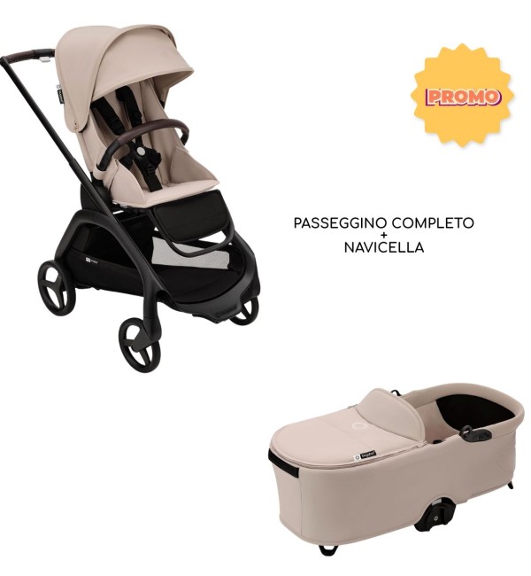 PROMOZIONE Passeggino Completo Bugaboo Dragonfly + Navicella