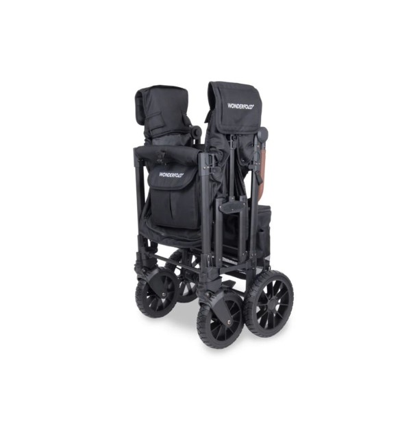 Passeggino Wagon 2 Posti W2 Luxe Pro jet black Wonderfold