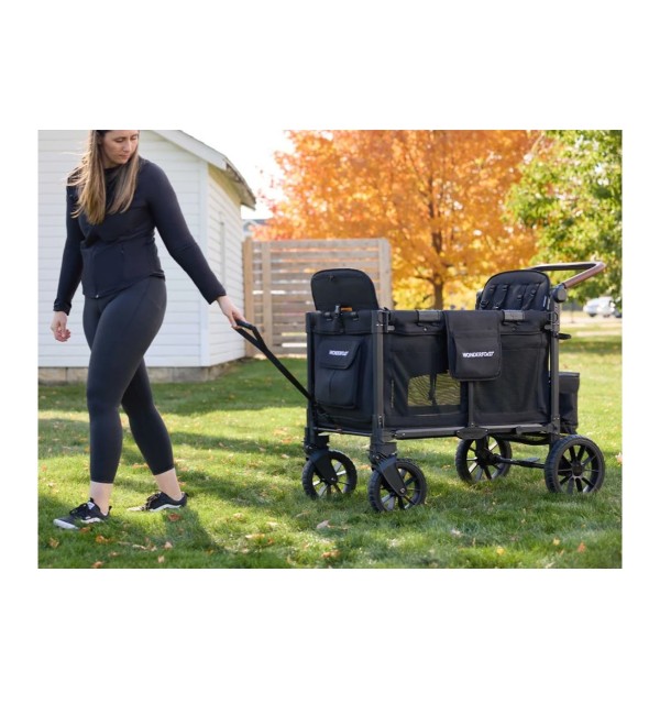 Passeggino Wagon 4 posti W4 Luxe Pro jet black Wonderfold