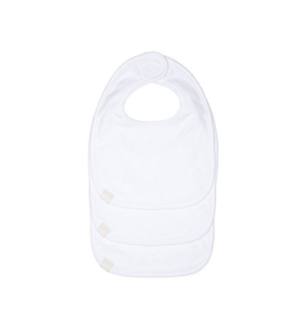Laessig bavaglino Newborn white 3 pz