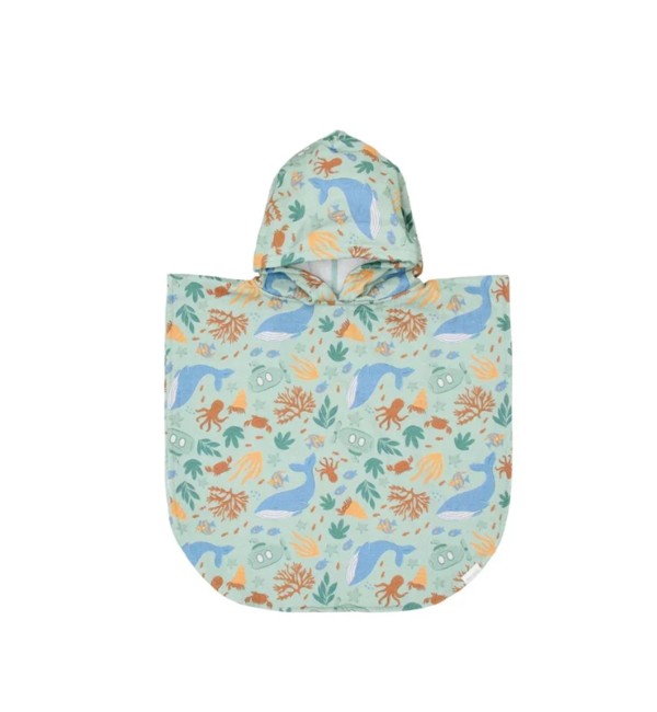 Ocean World Mehrfarbiger Strandponcho - Little Dutch
