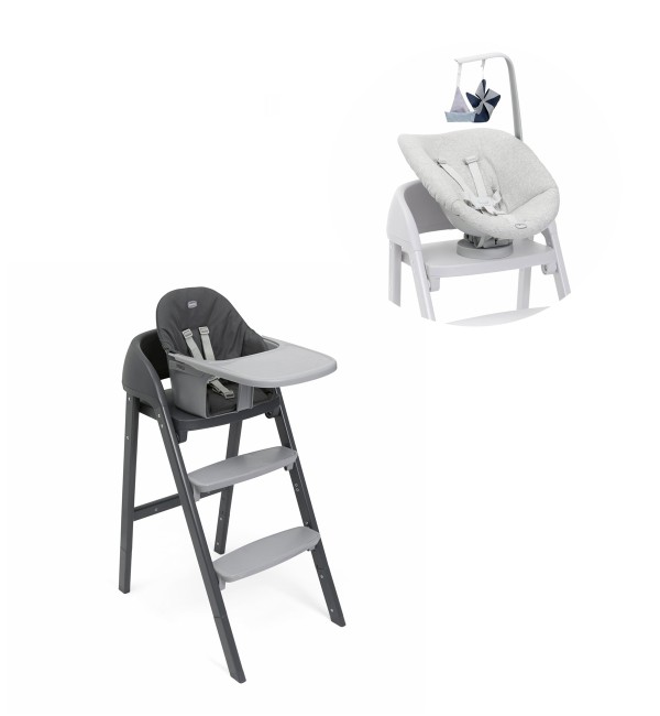 Ensemble chaise haute et bébé Promotion Chicco Crescendo Up