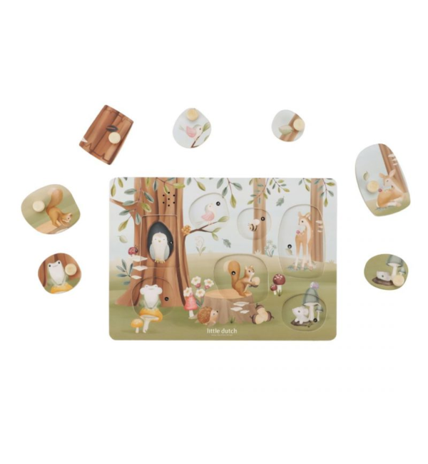 Wooden Sound Puzzle Little Dutch Forest Friend