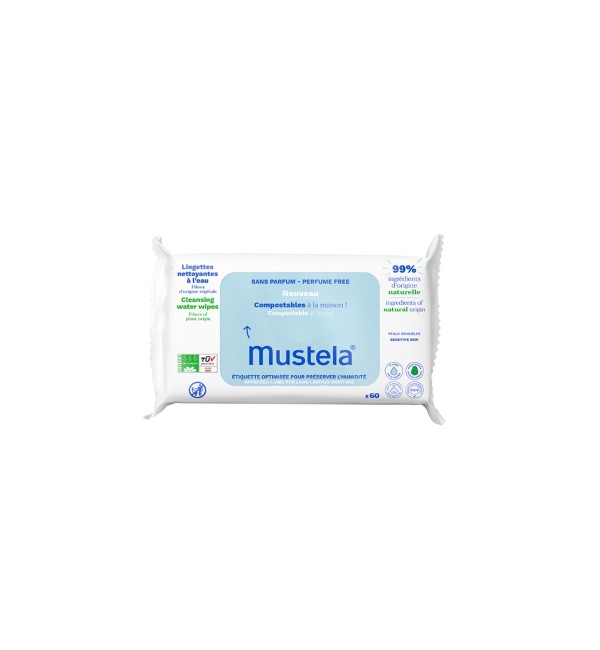 Mustela Organic Cotton Water Wipes
