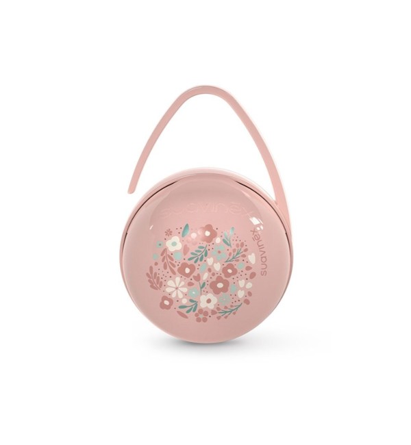 Duo Liberty Aufbewahrungsbox mit Saugnapf, Rosa, Suavinex Wonderland