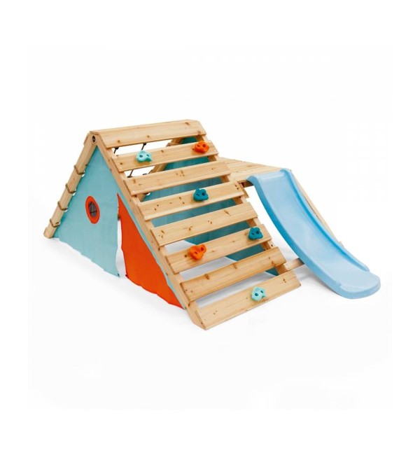 Centro de juegos de escalada de madera Plum