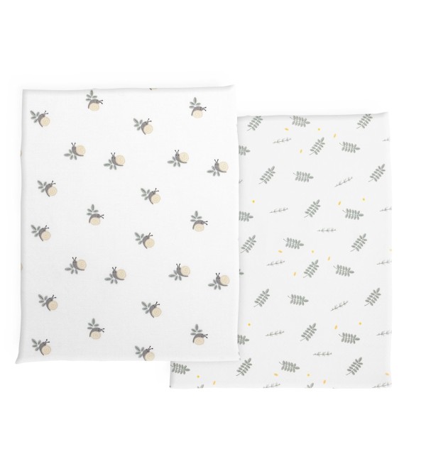 2-teiliges Eckbettlaken-Set aus Bambus für Next2Me Chicco