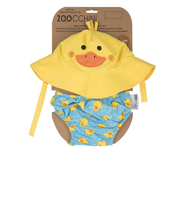 Set Baby Swimsuit + Cap Duckling Zoocchini