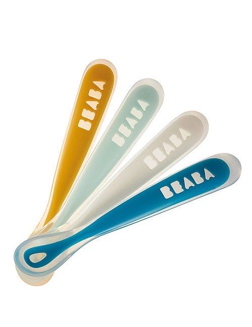 Set Of 4 Bèaba Silicons Spoons