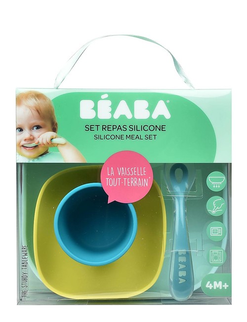 Set Pappa In Silicone Béaba 4 Pezzi