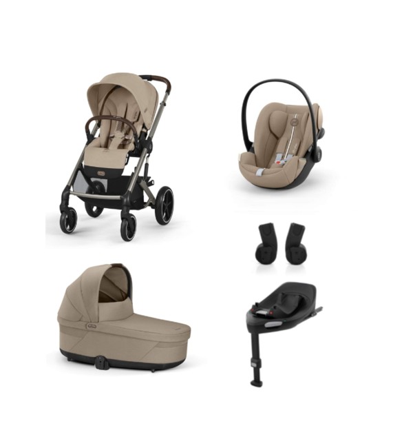 Promozione "SET M" Trio Cybex Balios S Lux con Cloud G + Base Auto e Adattatori con Marsupio Amya Esclusivo (opzionale)