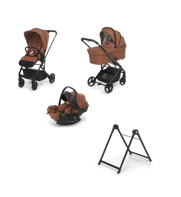  Trio Tic Toc Ebony con Seggiolino Auto Disk Infant Rekline - Foppapedretti