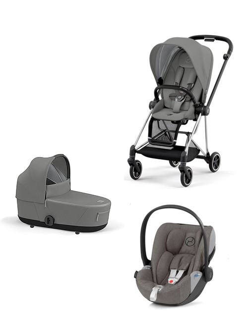 Trio Cybex Mios 3 Con Cloud Z i- Size Plus Telaio Chrome Black