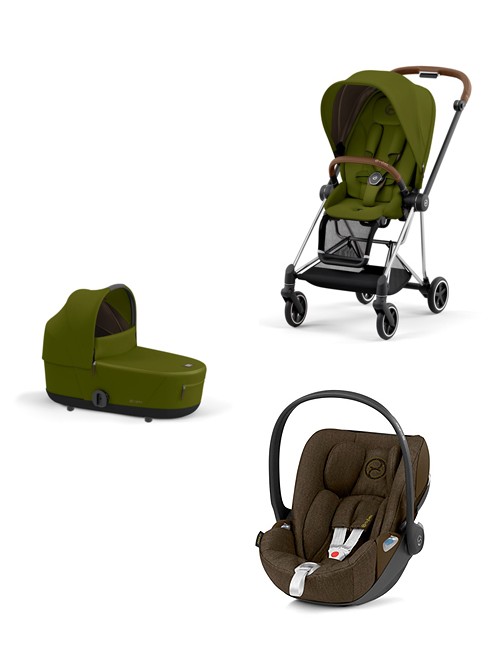 Trio Cybex Mios 3 Con Cloud Z i- Size Plus Telaio Chrome Brown