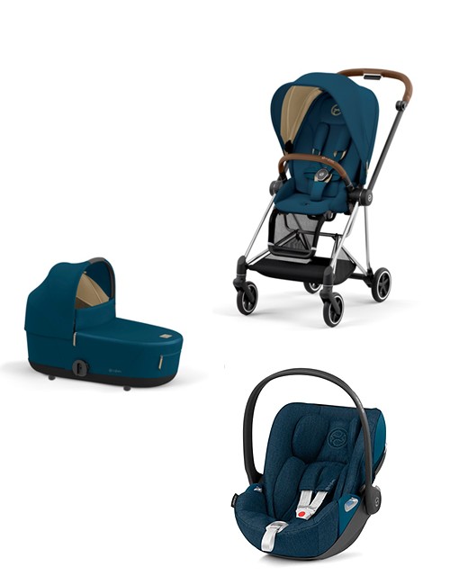 Trio Cybex Mios 3 Con Cloud Z i- Size Plus Telaio Chrome Brown