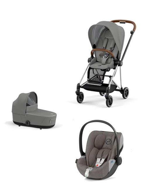 Trio Cybex Mios 3 Con Cloud Z i- Size Plus Telaio Chrome Brown