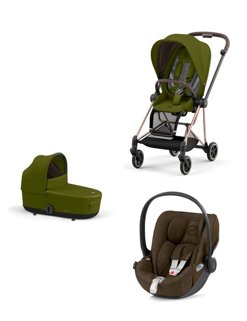 Trio Cybex Mios 3 Con Cloud Z i- Size Plus Telaio Rosegold