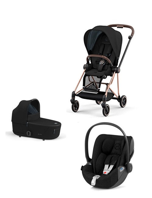 Trio Cybex Mios 3 Con Cloud Z i- Size Plus Telaio Rosegold