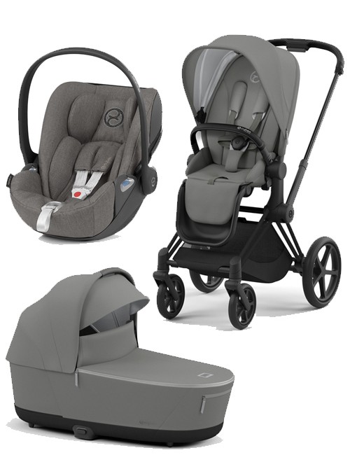 Trio Cybex Priam 4 Con Cloud Z i-Size Plus - Telaio Matt Black