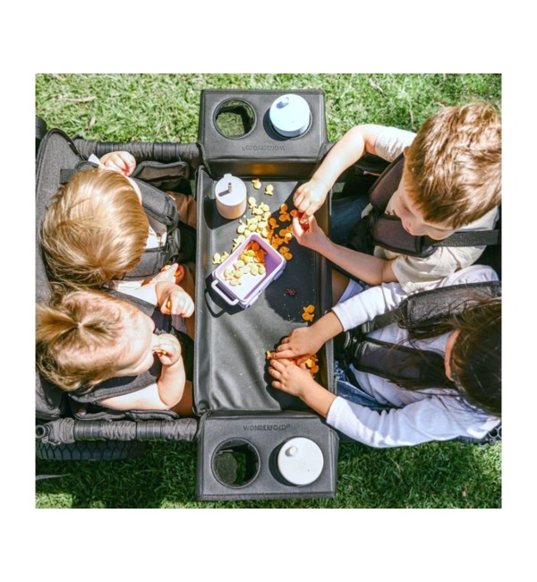 Vassoio Con Portabicchieri Regolabili Flex Snack serie W4 Wonderfold