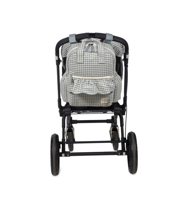 Zaino Passeggino Praliné Vichy Matcha - Walking Mum